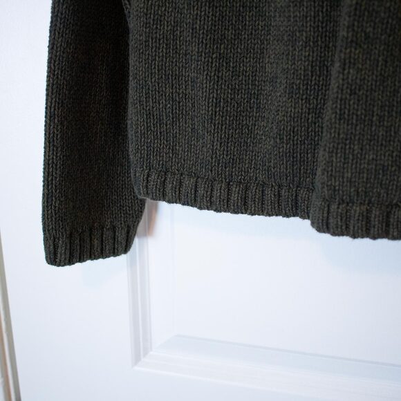 Lagenlook Knit Cardigan Grommet Detail Cottagecore Sweater | Soft Autumn - Picture 8 of 9